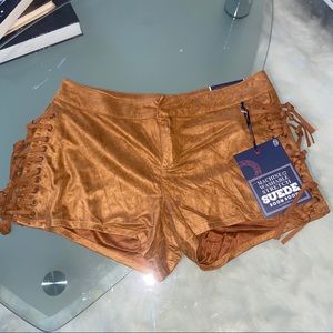 📦SOLD📦📦Brown Suede Tie up sides Shorts